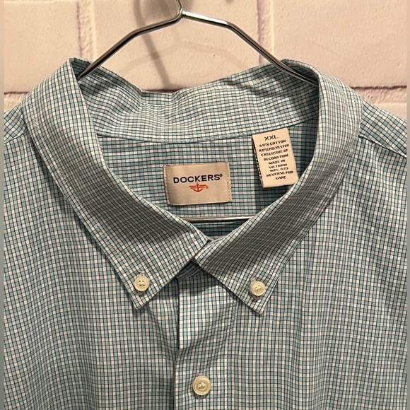 DOCKERS short sleeve men button down shirt/size XXL - Picture 2 of 4